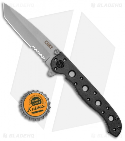 CRKT Carson M16-10Z Tanto Flipper Knife (3" Bead Blast Serr)