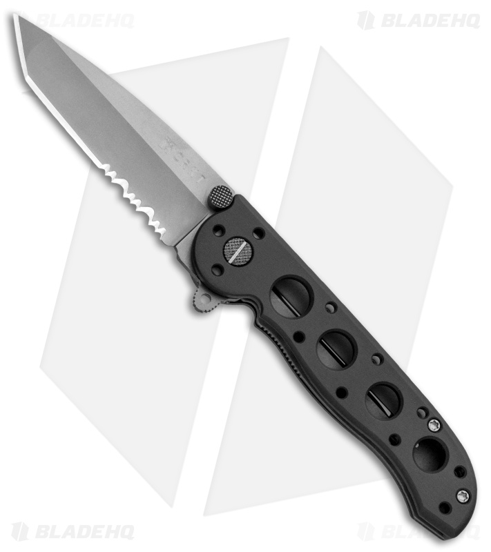 CRKT Carson M16-12 Folding Tanto Flipper Knife BB (3" Bead Blast Serr)