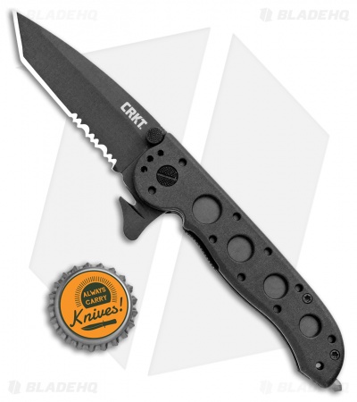 CRKT Carson M16-12ZLEK Tanto Flipper Knife Zytel (3" Black Serr)