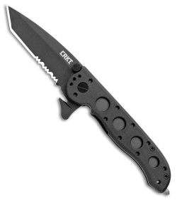 CRKT Carson M16-12ZLEK Tanto Flipper Knife Zytel (3" Black Serr)