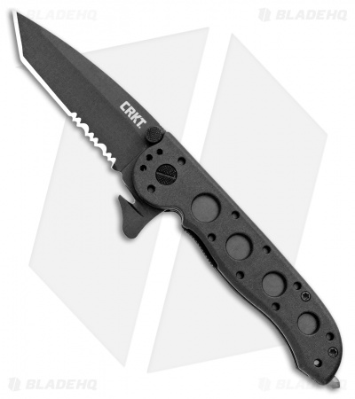 CRKT Carson M16-12ZLEK Tanto Flipper Knife Zytel (3" Black Serr)