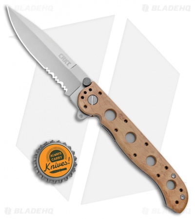 CRKT Carson M16-13ZM Desert Spear Point Flipper Knife (3.5" Bead Blast Serr)