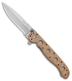 CRKT Carson M16-13ZM Desert Spear Point Flipper Knife (3.5" Bead Blast Serr)