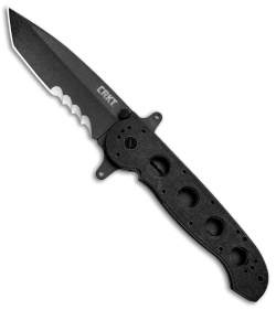 CRKT Carson M16-14SFG Special Forces Tanto Flipper Knife (3.875" Black Serr)