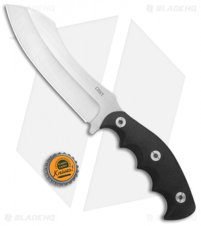 CRKT Catchall Fixed Blade Knife Rubberized GRN (5.5" Satin)