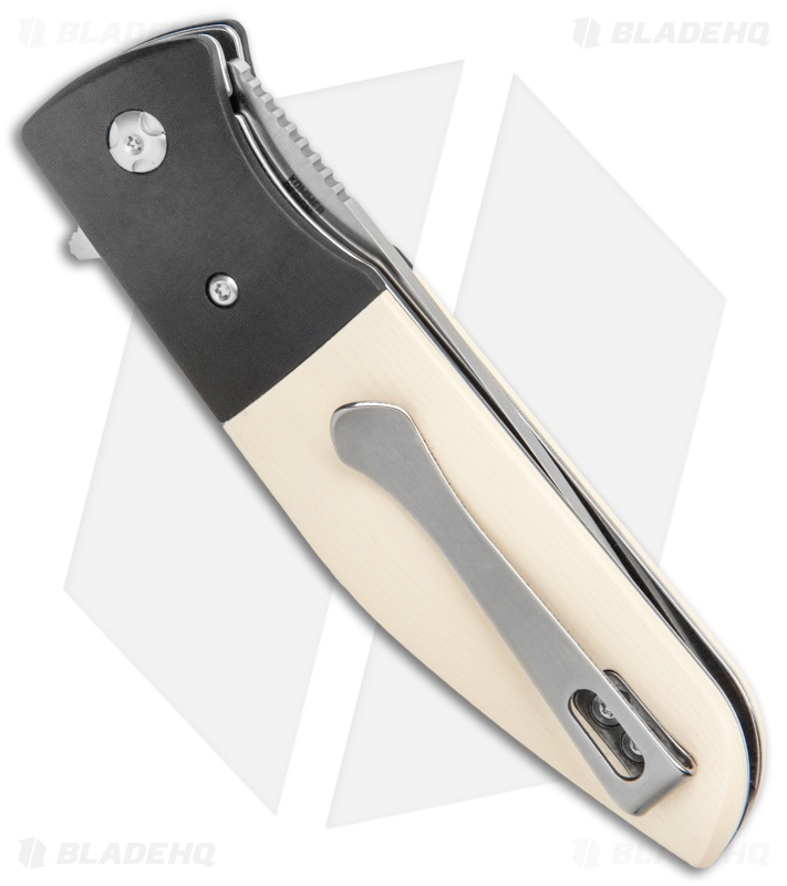 CRKT Curfew Spring Assisted Knife White Fiber/Black Aluminum (3.1" Satin)