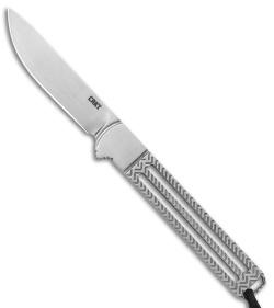 CRKT Testy Fixed Blade Knife Skeletonized Stainless Steel (2.4&quot; Satin) | 150454