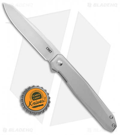 CRKT Ken Onion Facet Frame Lock Spring Assisted Flipper Knife (3.4" Satin)