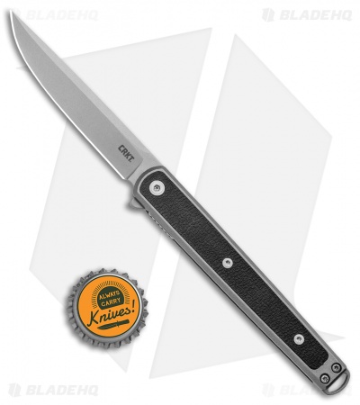 CRKT Rogers Seis Liner Lock Knife Black GRN (3.4" Bead Blast)