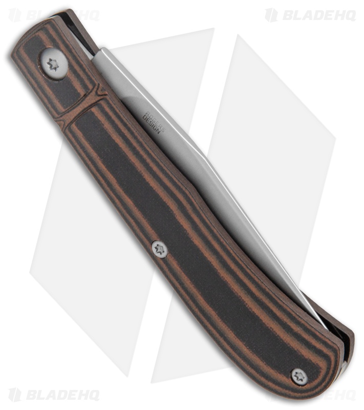 CRKT Rogers Venandi Slip Joint Knife Black/Brown G-10 (3.1" Bead Blast)