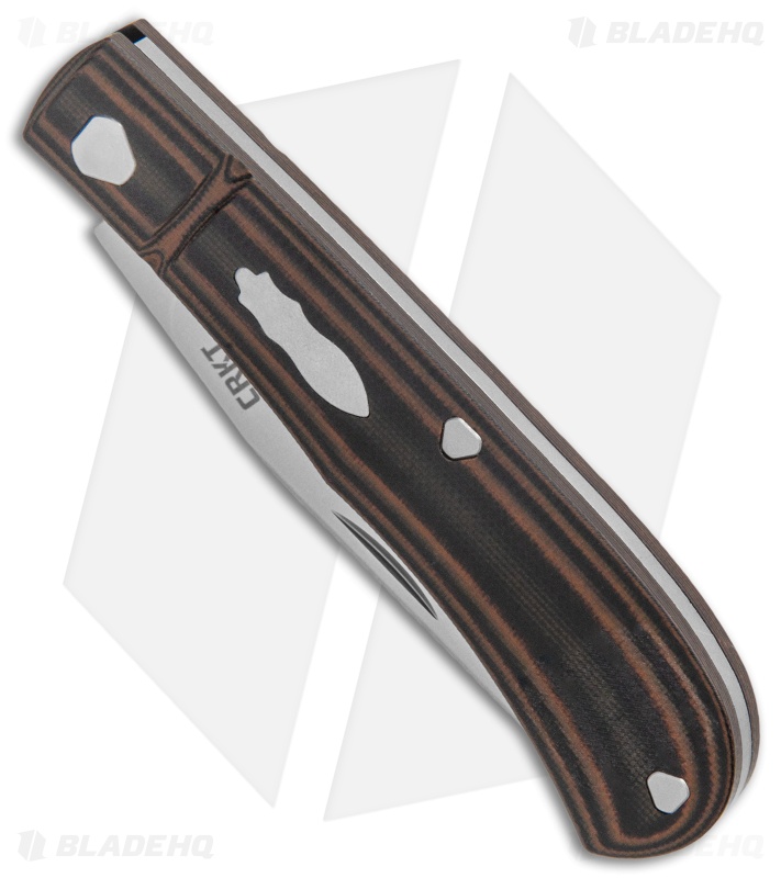 CRKT Rogers Venandi Slip Joint Knife Black/Brown G-10 (3.1" Bead Blast)