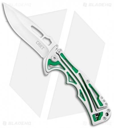 CRKT Nirk Tighe 2 | Green Stainless Steel | Blade HQ