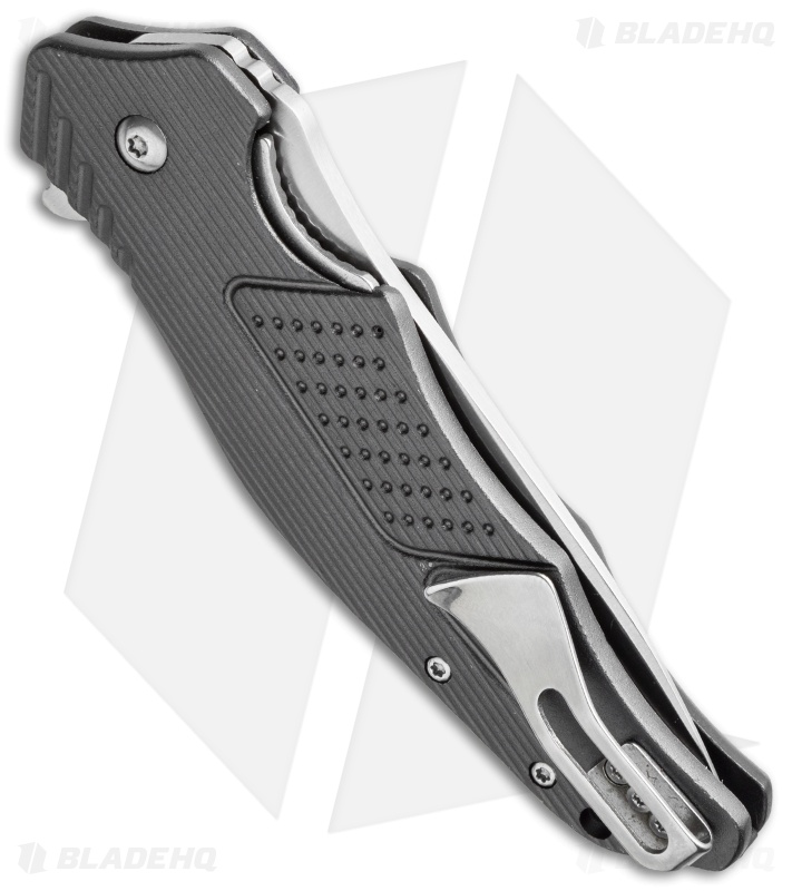 CRKT Ken Onion Outrage Liner Lock Knife Gray Aluminum (3.25