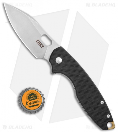CRKT Pilar III Frame Lock Knife Black G-10 (3" Stonewash D2) 5317D2