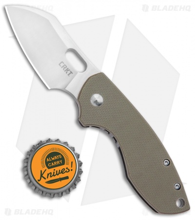 CRKT Pilar Frame Lock Knife Tan G-10 (2.4" Satin D2)