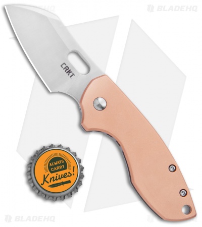 CRKT Pilar Frame Lock Knife Stainless Steel/Copper (2.4" Satin) 5311CU