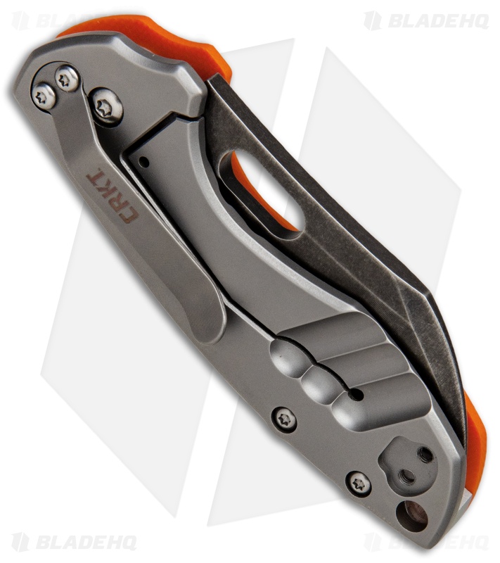 CRKT Pilar Frame Lock Knife Orange G-10 (2.4" Black SW) 5311GKG