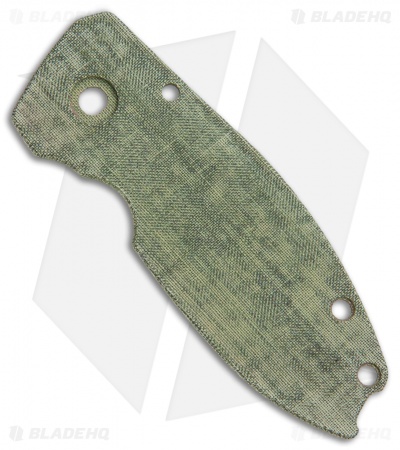 Karbadize CRKT Squid Replacement Scale - Green Linen Micarta