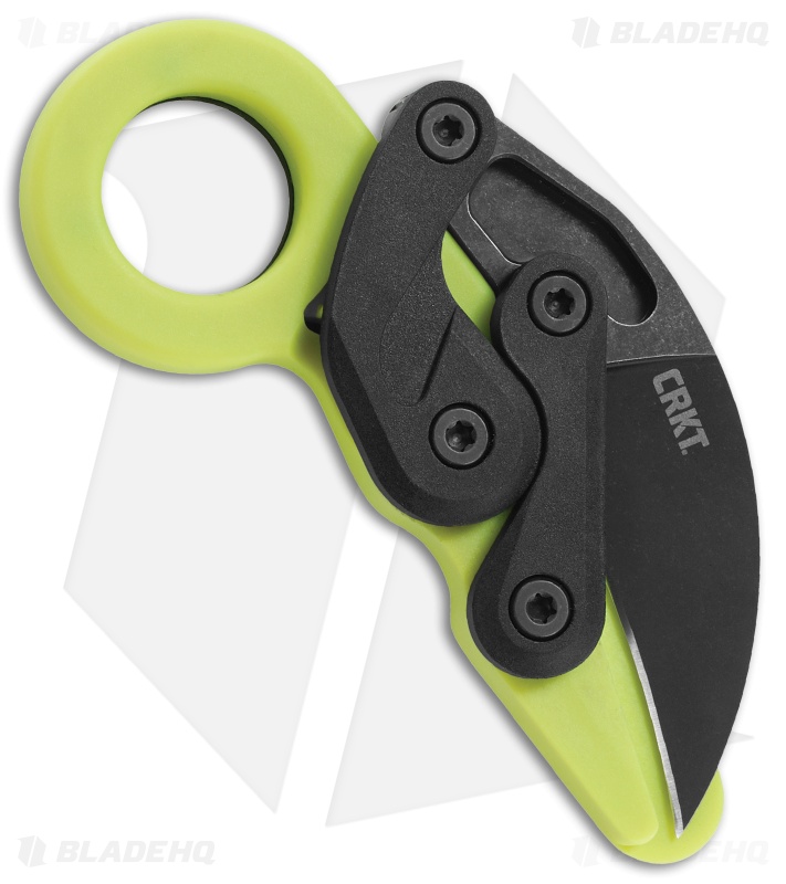 CRKT Provoke Karambit Folding Knife | Neon Green | Blade HQ