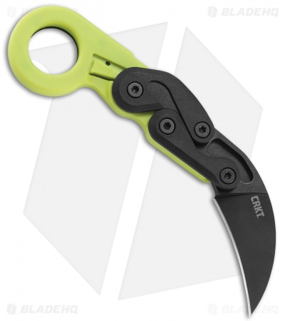 CRKT Provoke Zap Kinematic Morphing Karambit Folding Knife (2.4" Black) 4041G