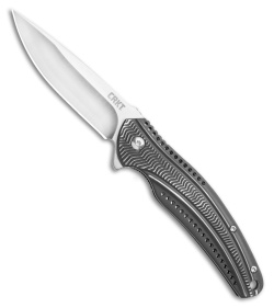 CRKT Ripple Liner Lock Knife Black Aluminum (3.125" Satin) K415KXP