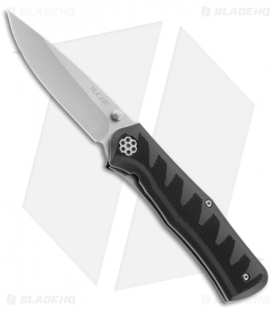 CRKT Ruger Knives Crack Shot: Compact A/O Knife (3.1" Stonewash) R1205