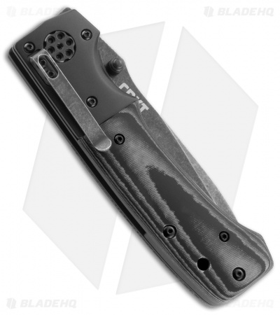 CRKT Ruger Knives All-Cylinders Liner Lock Knife G-10 (4" Black SW) R2001K