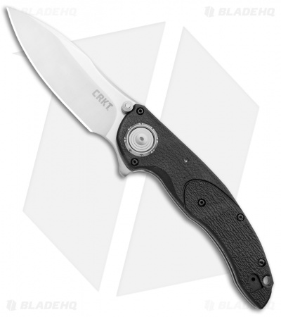 CRKT Linchpin Deadbolt Lock Knife Black G-10 (3.9" Satin) 5405