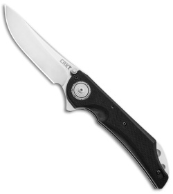 CRKT Seismic Deadbolt Lock Knife Black G-10 (3.9" Satin) *DISC*