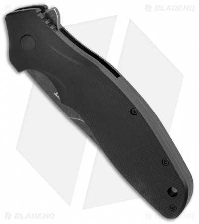 CRKT Shenanigan Spring Assist Knife Black/Veff Serration (3.4" Black SW) K800KKP