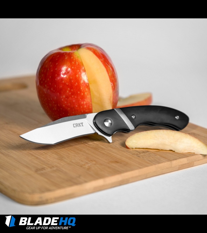 CRKT Philip Booth Snarky Recurve Liner Lock Flipper Knife (3.25" Satin) 7280