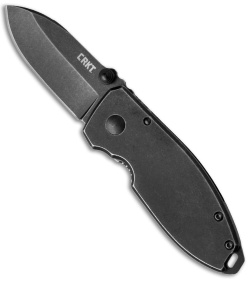 CRKT Burnley Squid Frame Lock Knife (2.25" Black Stonewash) 2490KS