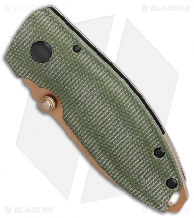 CRKT Burnley Desert Warrior Squid Knife | Green Micarta