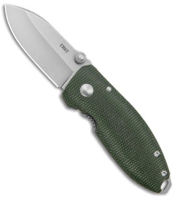 CRKT Exclusive Burnley Squid Frame Lock Knife Green Micarta (2.25" Stonewash D2)