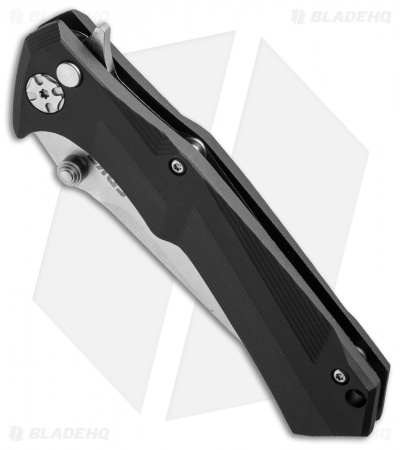 CRKT Tighe Tac Two Tanto Flipper Button Lock Knife GRN (3.25" Satin) 5235 