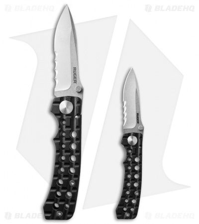 CRKT Ruger Knives Go-N-Heavy Compact Knife (3.5" Stonewash) R1803