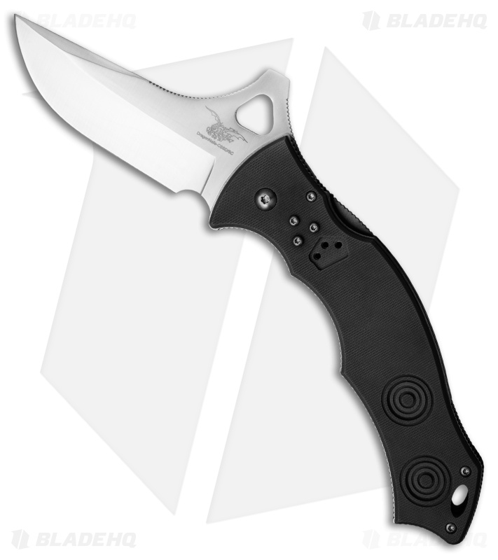 CSSD/SC Bram Frank Magnum Bowie Folding Knife Black G-10 (3.75" Satin)