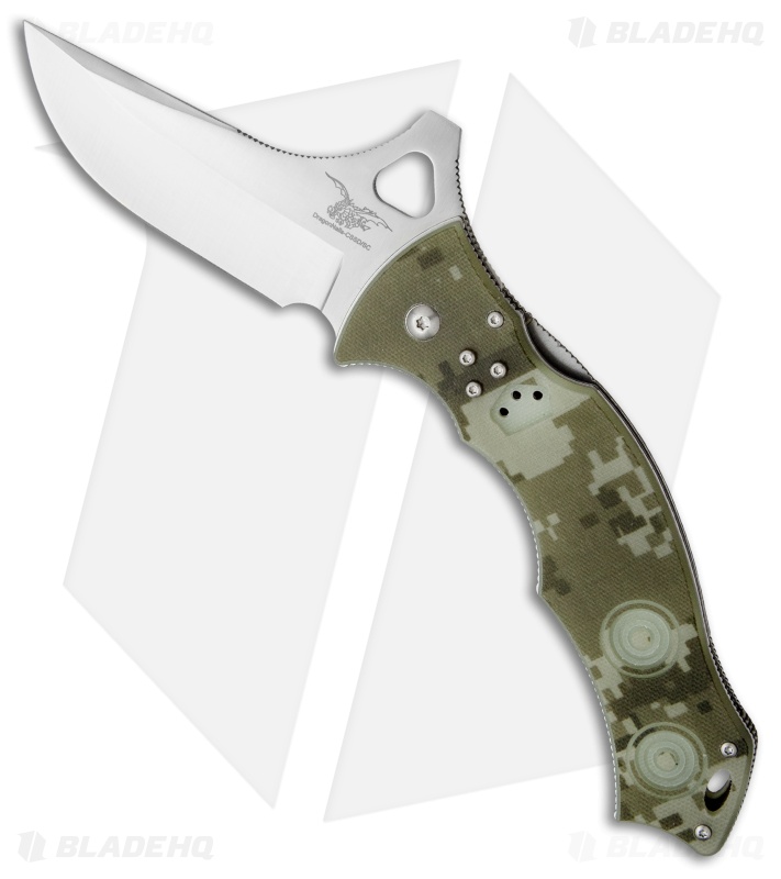CSSD/SC Bram Frank Magnum Bowie Folding Knife Digi Camo G-10 (3.75" Satin)
