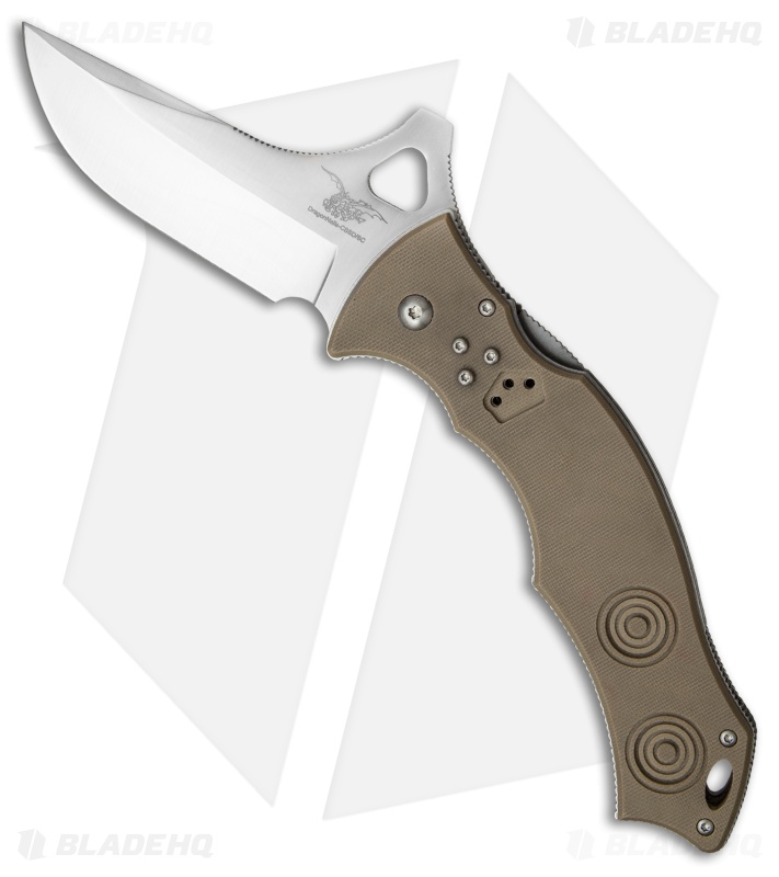  CSSD/SC Bram Frank Magnum Bowie Folding Knife Desert Tan G-10 (3.75" Satin)