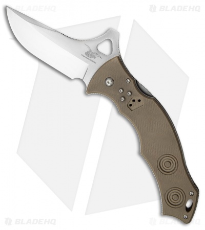  CSSD/SC Bram Frank Magnum Bowie Folding Knife Desert Tan G-10 (3.75" Satin)