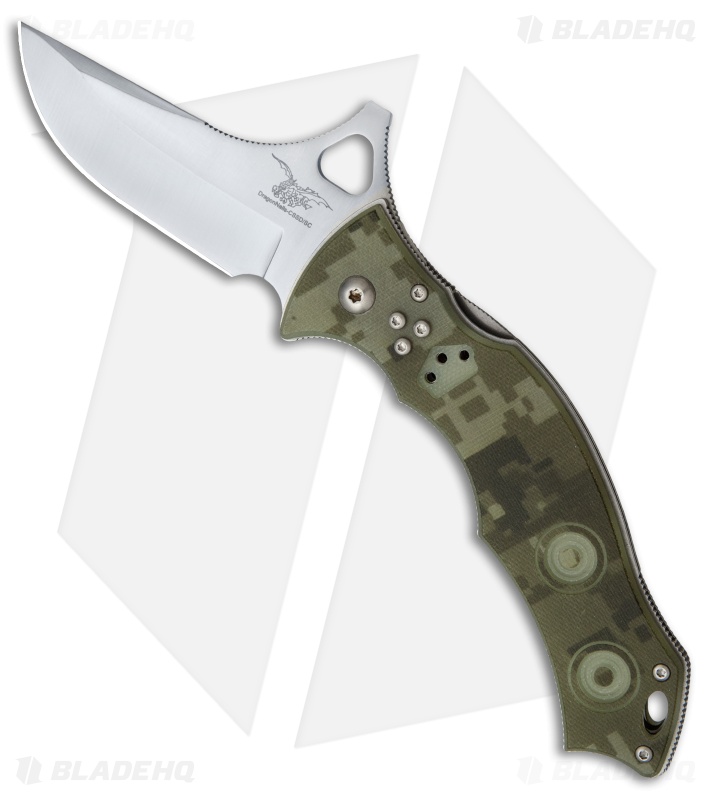 CSSD/SC Bram Frank Standard Bowie Folding Knife Digi Camo G-10 (3.1" Satin)