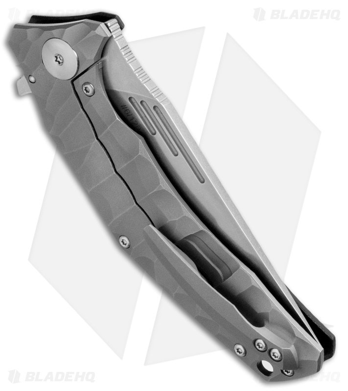 Custom Knife Factory Morrf Flipper Knife Black G-10/Ti (3.5" Stonewash)