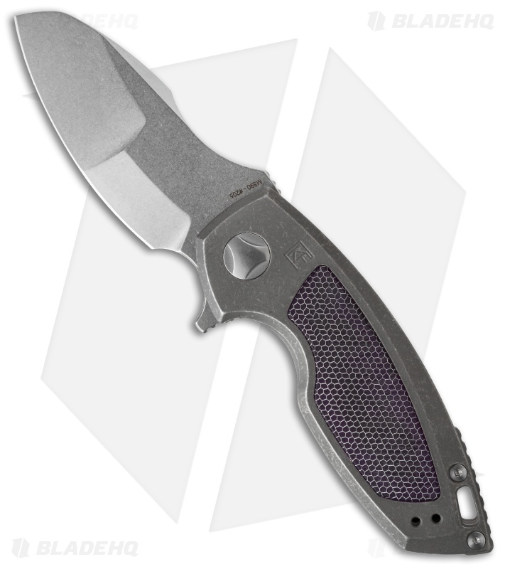 Custom Knife Factory Peace Duke Frame Lock Knife Ti/C-Tek (3" Stonewash)