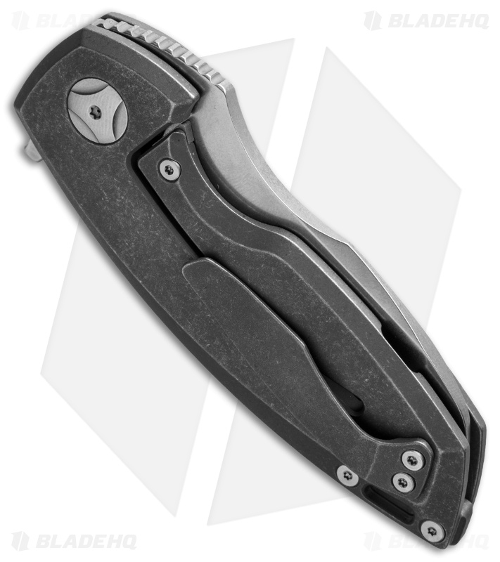 Custom Knife Factory Peace Duke Frame Lock Knife Ti/C-Tek (3" Stonewash)