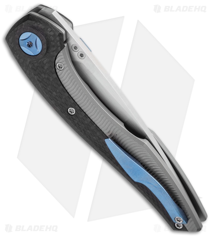 Custom Knife Factory Sukhoi 2.0 Knife Carbon Fiber/Ti (4.1" Satin) CKF