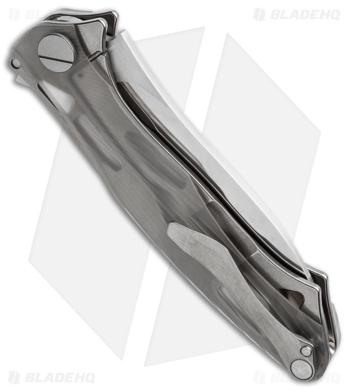 Custom Knife Factory Trekoza Frame Lock Knife Ti/Polycarbon (4" Satin)