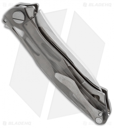 Custom Knife Factory Trekoza Frame Lock Knife Ti/Polycarbon (4" Satin)