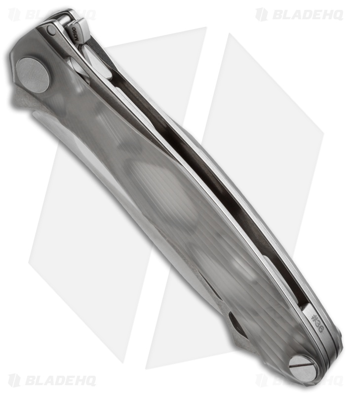 Custom Knife Factory Trekoza Frame Lock Knife Ti/Polycarbon (4" Satin)