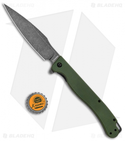 Daggerr Knives Condor Frame Lock Knife Olive Green G-10 (5" Black Stonewash)