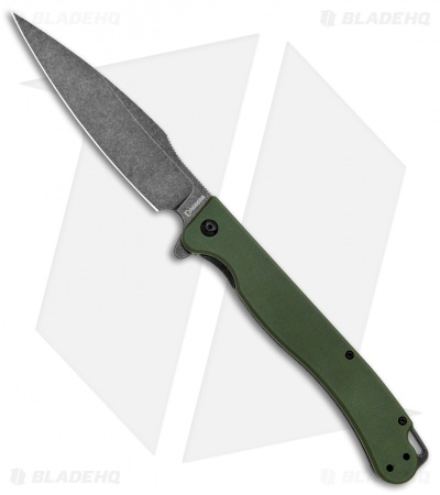 Daggerr Knives Condor Frame Lock Knife Olive Green G-10 (5" Black Stonewash)